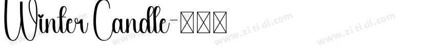 Winter Candle字体转换